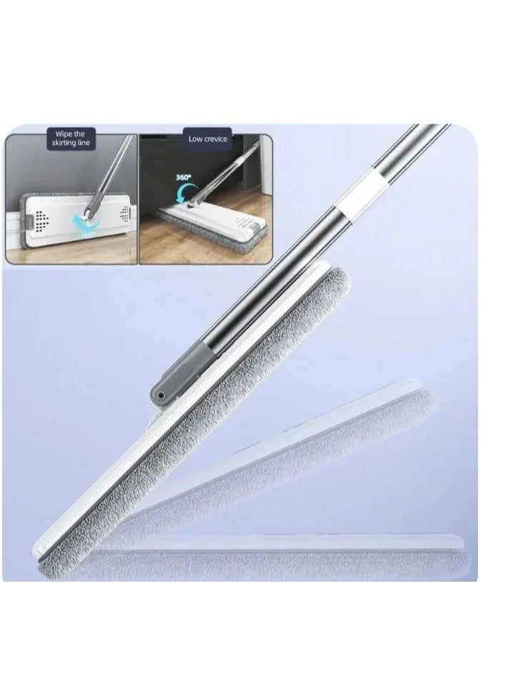Mop and Buckets Sets, ,360° Rotating Head Squeeze Flat Mop, Flat Mop Bucket with 6 pcs Reusable Pads & 126cm Long Handle, Microfibre Mops for Cleaning Laminate Tile Hardwood Floors - Image 3
